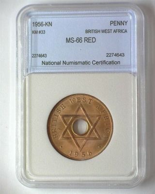 BRITISH WEST AFRICA 1956 - KN PENNY GEM,  UNCIRCULATED RED KM 33 2