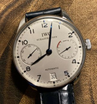 Iwc Portuguese 7 - Day Power Reserve Automatic Stainless Steel Watch Iw5001 - 07