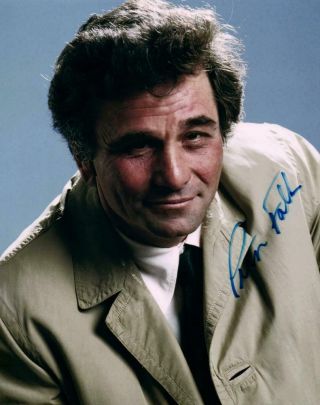 Peter Falk Autographed 8x10 Photo Signed Picture,