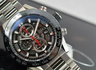 Tag Heuer Carrera Car2a1w Calibre Heuer 01 Skeleton Box/papers/tag Gtee 2 Yr