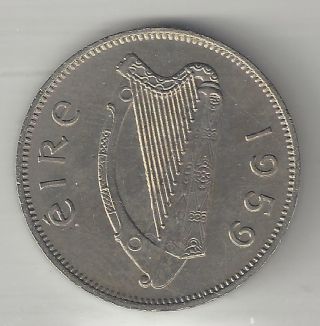 Ireland,  1959,  6 Pence,  Copper Nickel,  Km 13a,  Brilliant Uncirculated