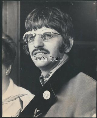 Rare Vintage Ringo Starr Press Photo 1967 Keystone Close - Up The Beatles