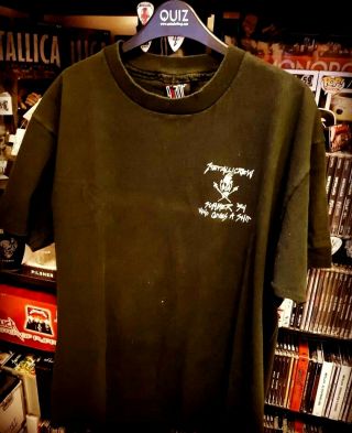 Metallica Metallicrew 1994 Crew Tee T - Shirt - Very Rare Merch Item Scary Guy