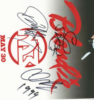 Blondie autographed gig poster Debbie Harry,  Chris Stein,  Clem Burke,  Call Me 2