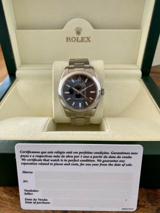 Rolex Milgauss 116400 Discontinued Black Dial Transparent Crystal Investment NR 2