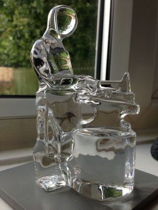 Orrefors Sweden Crystal Figurine Paperweight - Blacksmith -