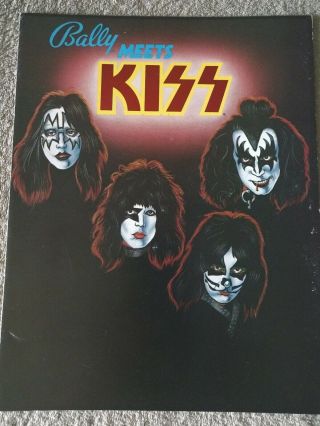 Kiss Rare Aucoin Bally Pinball Machine Brochure 1979