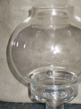 Darlington Crystal 2 Piece Hurricane Candle Lamp 8 1/2 " Tall