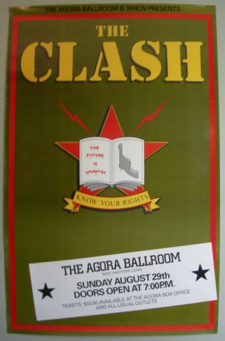 The Clash Concert Tour Poster 1982 Combat Rock