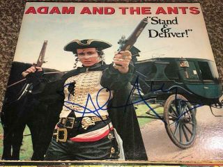 Adam Ant Signed Autographed Stand & Deliver Album Lp