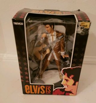 Elvis Presley Lives Christmas Holiday Ornament 61 Gold Lame Suit
