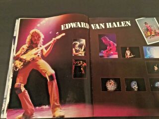 Van Halen 1980 Women And Children First Tour Concert Program/book