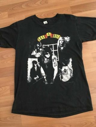 1988 Vintage Guns N’ Roses Appetite For Destruction Album Promo Shirt L