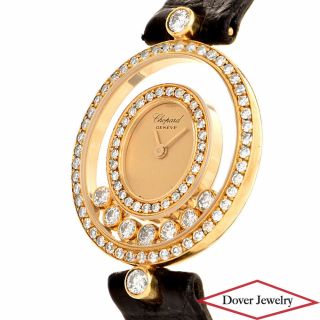Chopard Happy Diamond 20/4292 18k Gold Ladies Watch Nr Box $13,  500.  00 Nr