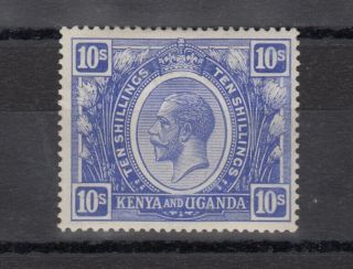 Kenya Uganda Kgv 1922 10/ - Blue Sg94 Mlh J7464