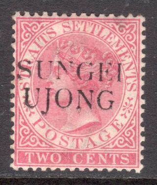 Malaya Sungei Ujong 1885 - 90 Type 25 Opt On 2c Pale Rose M,  Sg 40 Cat £140