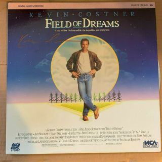 Kevin Costner Autographed Field Of Dreams Digital Laser Disc (if You Build It. )