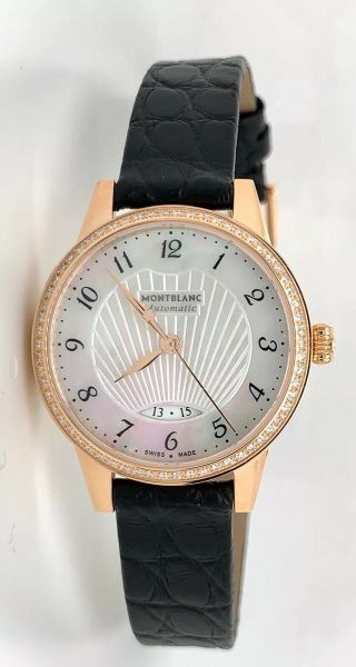 Montblanc Boheme 18k Solid Rose Gold Ladies Diamond Watch $10,  500 Retail