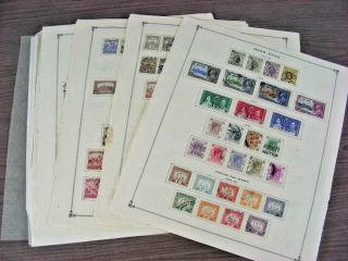 Hungary,  Hong Kong,  Assortment Of Old Stamps Hinged On Remainder Scott