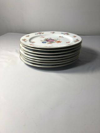 Vintage Noritake China Plates Occupied Japan with Presita Pattern Set of 8 3