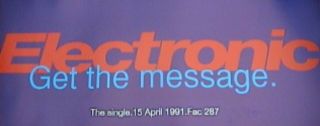 Electronic Get The Message Flyer Order Joy Division Johnny Marr The Smiths