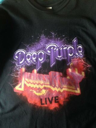 Judas Priest / Deep Purple - Usa Tour T - Shirt - Xl - Iron Maiden