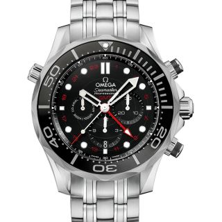 Omega Seamaster Diver 300 M Co - Axial Gmt Chronograph Watch 212.  30.  44.  52.  01.  001