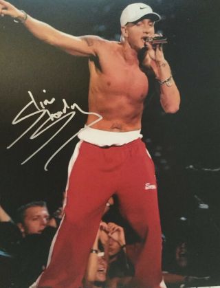 Eminem Slim Shady Autographed 8 X 10 Photo W/coa
