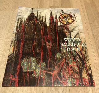 Slayer - World Sacrifice Tour Programme 1988