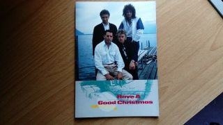 Queen Have A Good Christmas Rare 1989 Fan Club Only Christmas Card
