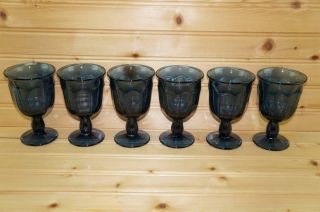 Noritake Provincial - Colonial (6) Wine Goblets | Dark Blue | Japan