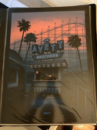 The Avett Brothers Poster San Diego Ca Aug 23 2019 Artist Proof Print S/n Ap/50