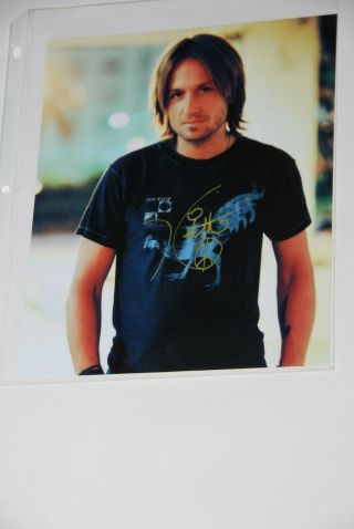 Keith Urban Awesome Signed 8 X 10 Photo