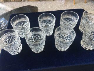 Vintage Set Of 8 Anchor Hocking Wexford On The Rocks Glass Tumbler 2