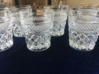 Vintage Set Of 8 Anchor Hocking Wexford On The Rocks Glass Tumbler 3