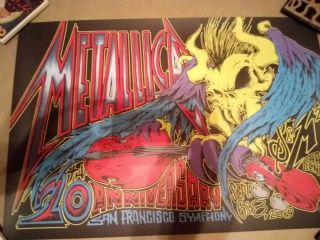 Metallica S&m 2 Squindo Fillmore Poster