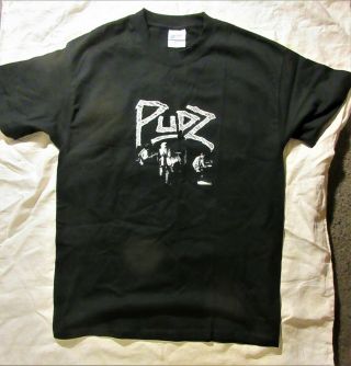 The Pudz Seattle Punk/pop Band Circa 1981 Rare Black T - Shirt Large