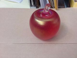 Robert Held Art Glass Paperweight Apple