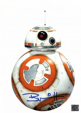 Brian Herring Signed 8x10 Photo Star Wars Bb - 8 Autograph Picture 3