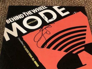 Dave Gahan Depeche Mode Signed Autographed Behind The Wheel Album Lp