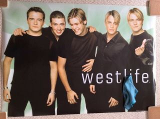 Westlife Official 2000 Large Group Wall Poster (90cm X 64cm) Rare