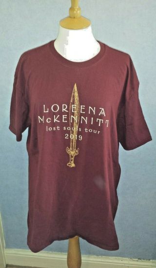 Official Concert Purchased Loreena Mckennitt T - Shirt Lost Souls Tour 2019 Sz Xl