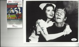 Late Actress Jane Adams Autographed 8x10 Photo With Frankenstein Jsa Cert