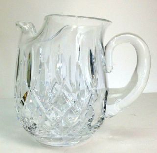 Vintage Waterford Crystal Lismore Ice Lip 32oz Water Pitcher 6 " Tall
