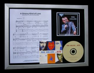 Phil Collins Groovy Kind Of Love Quality Cd Framed Display,  Express Global Ship