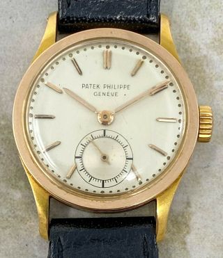 Vintage Patek Philippe Wristwatch Ref.  448 18kt Rose Gold W/original Box