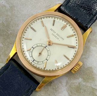 Vintage Patek Philippe Wristwatch Ref.  448 18kt Rose Gold w/Original Box 2