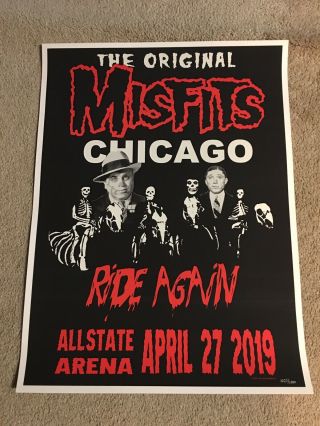 Misfits Chicago Tour Poster Kbd Danzig Punk Minor Threat Black Flag
