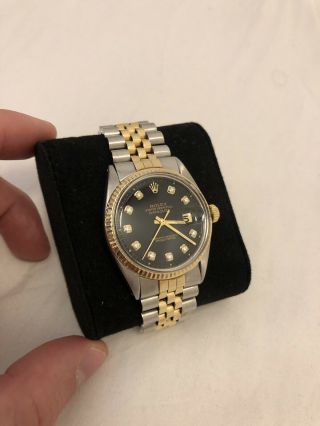 Rolex Datejust 36mm Two Tone With Diamond Dial