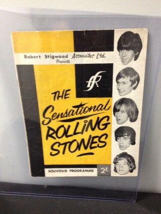 1964 Rolling Stones Uk Tour Program Brian Jones Jagger Inez & Charlie Foxx Mojos